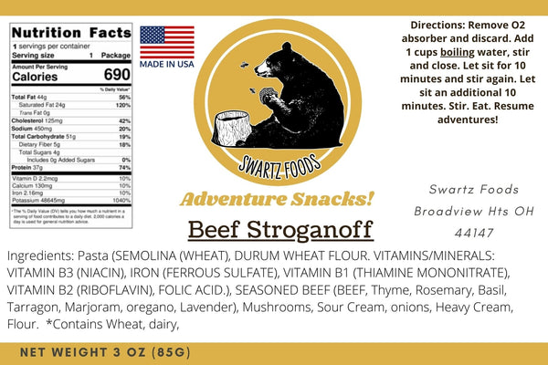 Beef Stroganoff Single Serve