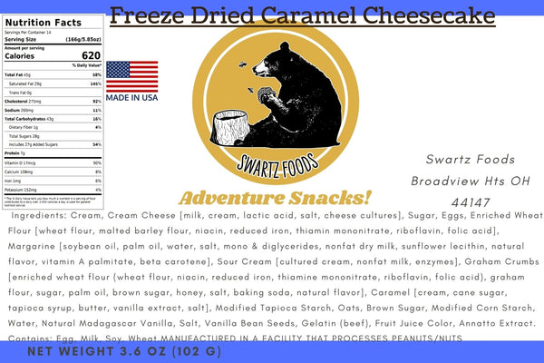 Freeze Dried Caramel Cheesecake Bites