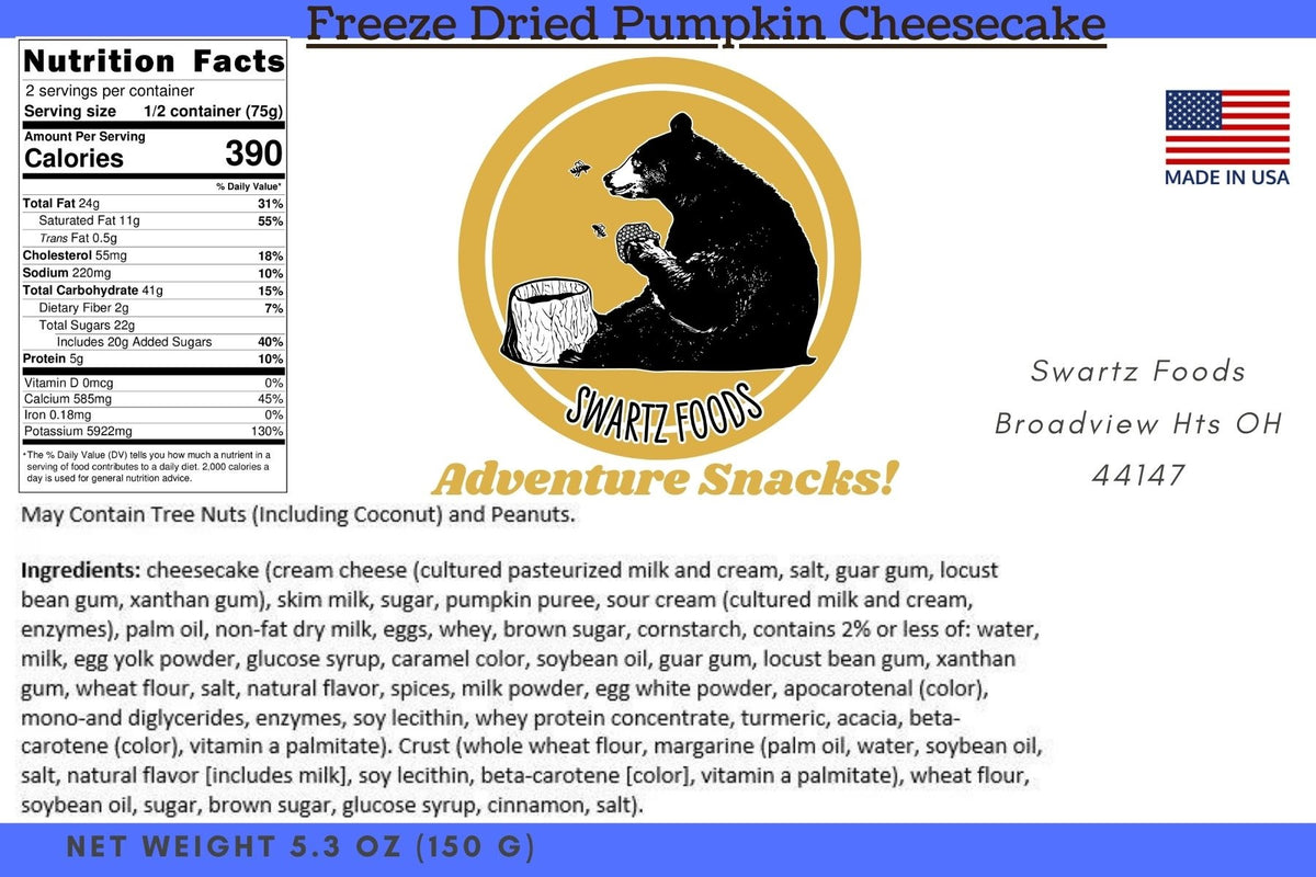 Freeze Dried Pumpkin Cheesecake!! – Swartz Foods