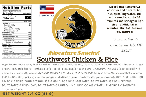 Southwest Chicken and Rice Single Serve