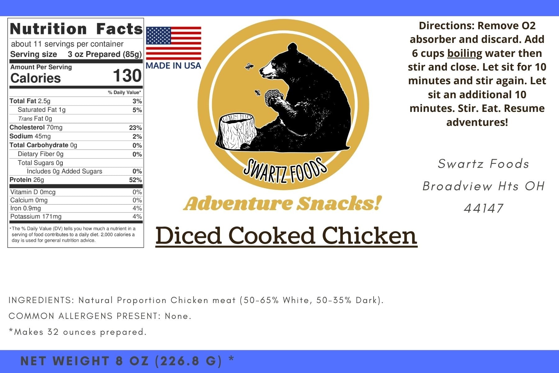 Freeze Dried Chicken Large