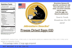 Freeze Dried Liquid egg (12 eggs)