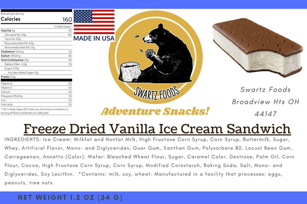 Freeze Dried Ice Cream Sandwich Vanilla