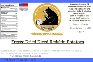 Freeze Dried Diced Redskin Potatoes